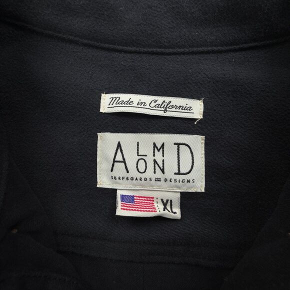 NEW Almond Surfboards Shirt Jacket Chore Workwear Y2k Streetwear Skate Grunge - Picture 2 of 8